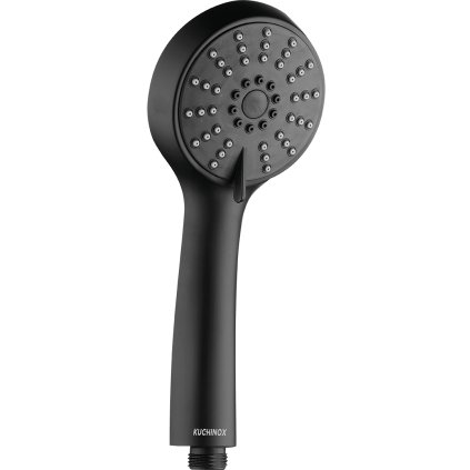 Kuchinox Cento, cap de duș manual, 3 funcții, negru mat, LAV-NKC_7SAD