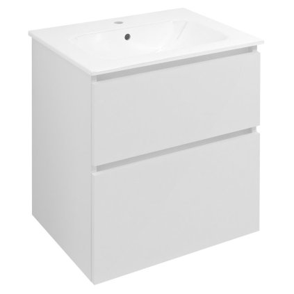 Sapho, dulap lavoar EZARA 59,2x64x46cm, alb lucios, EZ601-3030