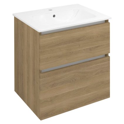 Sapho, dulap lavoar EZARA 59,2x64x46cm, stejar cuneo, EZ601-2525