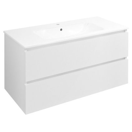 Sapho, dulap lavoar EZARA 99,8x52x46cm, alb lucios, EZ101-3030