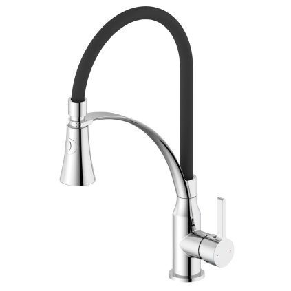 Sapho, baterie chiuvetă independentă HEBE cu pulverizator, crom, HT430