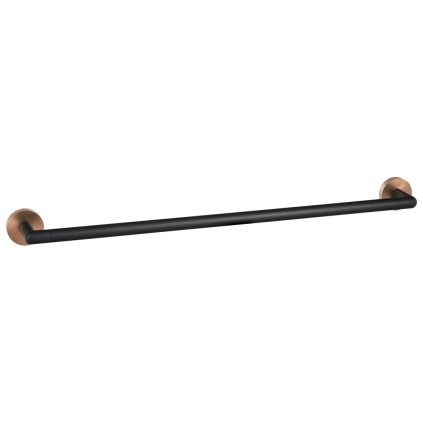 Sapho, suport pentru prosoape LARISSA 600 mm, negru/cupru mat, WS010BC