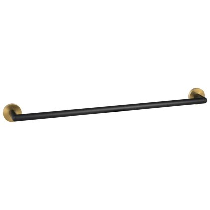 Sapho, suport pentru prosoape LARISSA 600 mm, negru/auriu mat, WS010BG