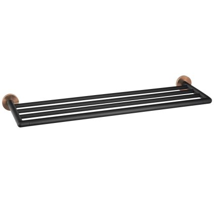 Sapho, Suport prosoape LARISSA 600mm, negru/cupru mat, WS028BC