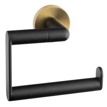 Sapho, suport pentru hârtie igienică LARISSA, negru/auriu mat, WS017BG