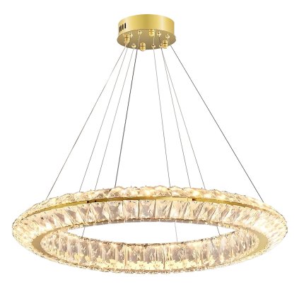 Toolight, lampă de tavan LED 80cm, 45W, 4000 K, APP1769-CP, auriu, OSW-04347