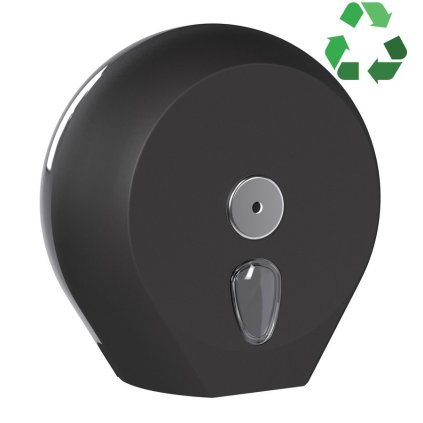 MARPLAST, dispenser hârtie igienică ECOCOLORAT Ø 23cm, ABS, negru mat, A75610VB