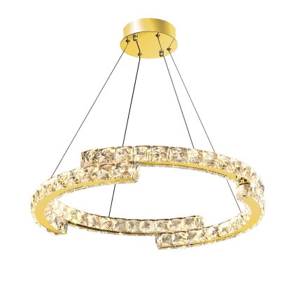 Toolight, lampă suspendată LED 60cm, 45W, 4000K, 2500lm, APP1771-CP, auriu, OSW-04349