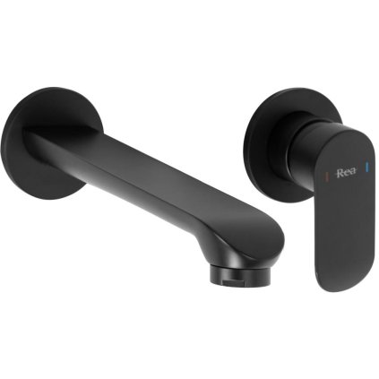 Rea Hyper, baterie lavoar încastrată + BOX, negru mat, REA-B2061