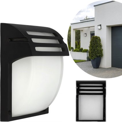 Toolight, lampă de perete 24,5x18 cm, 1xE27, RSL013-1W, neagră, OSW-10246