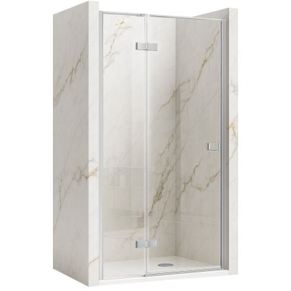Rea Atlas, ușă de duș 90x200cm, varianta dreaptă, sticlă transparentă de 6 mm, profil cromat, KPL-K4661