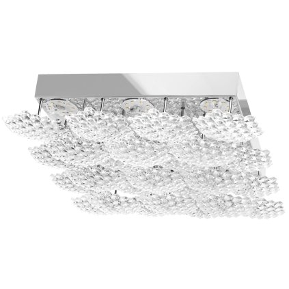 Toolight, Lampă de tavan LED 38x35cm, 40W, 4000K, 3600lm, MS015-C, cromată, OSW-09627