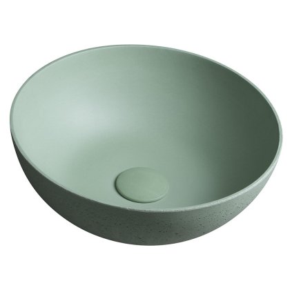 Sapho, lavoar de blat din beton FORMIGO, diametru 39cm, verde mat, FG323