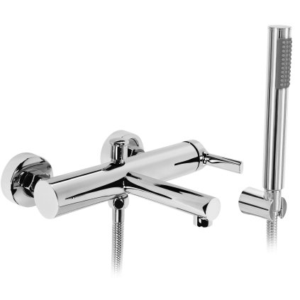 Rea Pixel, baterie cadă cu set de duș manual, crom, REA-B4525