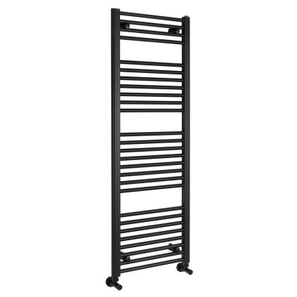 Aqualine, radiator DIRECT cu racord lateral 450x1320 mm, negru mat, ILR34B