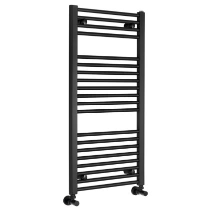 Aqualine, radiator DIRECT cu racord lateral 450x960 mm, negru mat, ILR94B