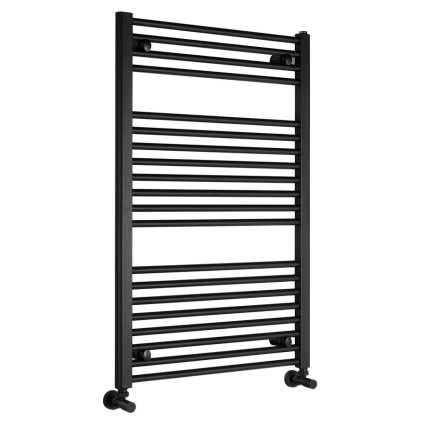 Aqualine, radiator DIRECT cu racord lateral 600x960 mm, negru mat, ILR96B