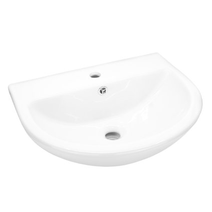 Lavoar ceramic suspendat Mereo 49x40x18 cm, alb lucios, MER-VSD49U
