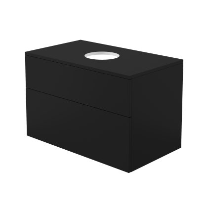 Deante Prizma, dulap suspendat cu blat 800x470x520 mm, negru mat, DEA-SDI_NB81
