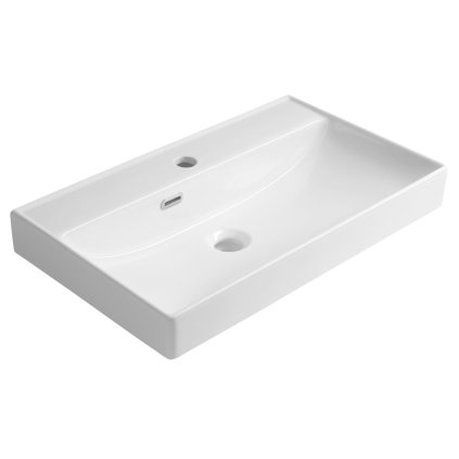 Lavoar ceramic Aqualine, PARLA, 65x38cm, alb, 9965