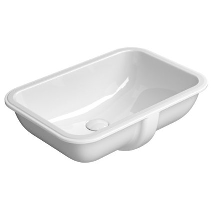 Chiuvetă ceramică sub blat GSI, PURA/CLASSIC 38x55cm, alb ExtraGlaze, 724311
