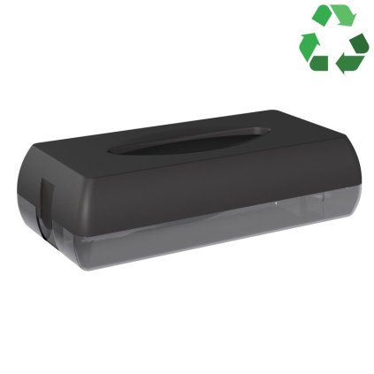 MARPLAST, distribuitor prosoape hârtie ECOCOLORATE, 27x13x7cm, ABS, Soft Touch, negru mat, A68700VB