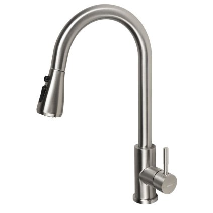 Sapho, baterie chiuvetă MIKELA cu duș extensibil, nichel, 1106-30NK