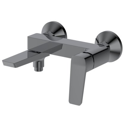 Aqualine, baterie cadă/duș FLERY cu montare pe perete, braț rotativ, grafit, FY010GM