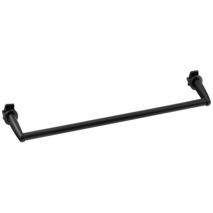 Aqualine, Suport prosop pentru calorifere 46cm, drept, negru mat, IDR-50B