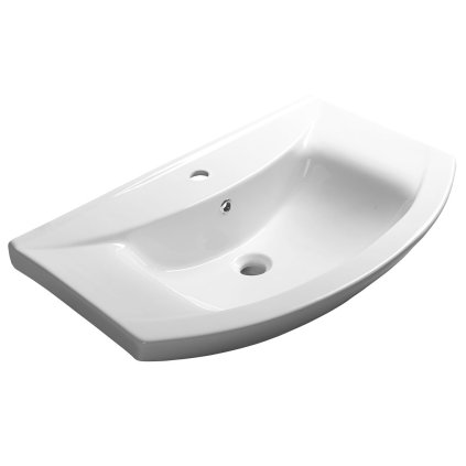 Aqualine, Chiuveta mobila ceramica ZERO 75x48,5cm, alb, 6075