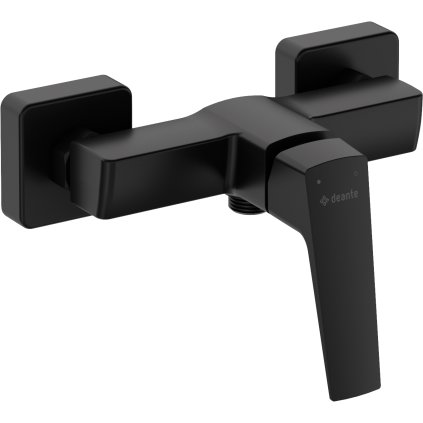 Deante Blur, baterie duș cu montare pe perete, 150 mm, negru mat, DEA-BQL_N40M