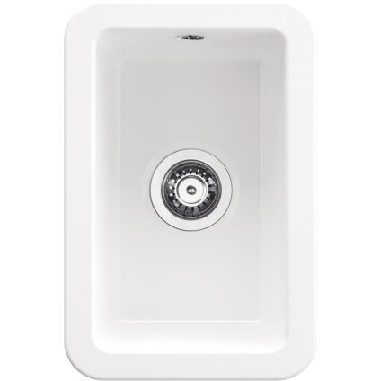 Deante Lumi, chiuveta ceramica cu 1 vas 304x457x203 mm, alb, DEA-ZCU_610A