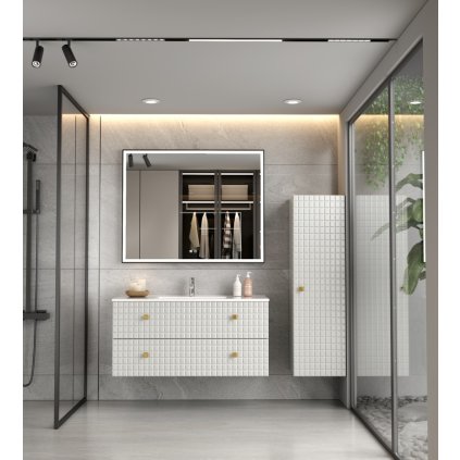 ErgaSamiraLEDzrkadlo100x80cm CiernyRam 3