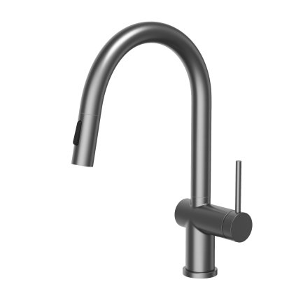 Gamma ANA, baterie de bucătărie cu pipă cu 2 funcții, grafit, GMA-BANA-GM