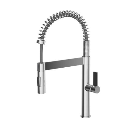 Gamma SPIRAL NEW, baterie de bucătărie cu pipă cu 2 funcții, cromată, BSLN-CH