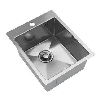 Chiuvetă Gamma, din oțel inoxidabil cu 1 compartiment, 400x500x210 mm, oțel, GMA-S4050-CH