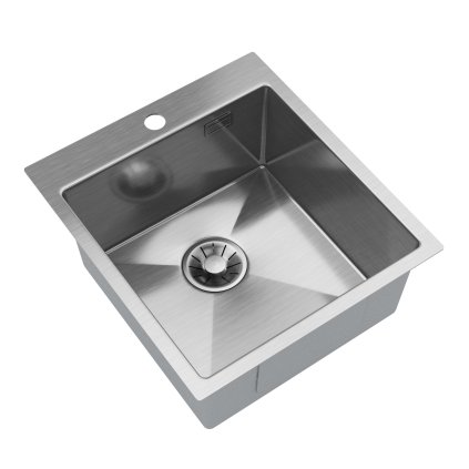 Chiuvetă Gamma, din oțel inoxidabil cu 1 compartiment, 450x500x210 mm, oțel, GMA-S4550-CH