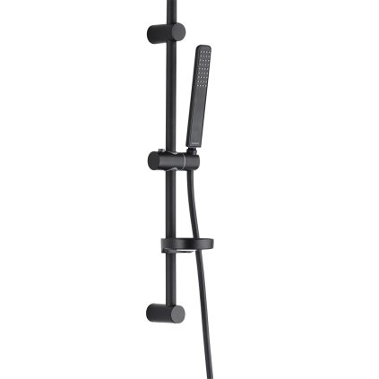 Kuchinox ARES, coloană de duș cu set de duș manual 70cm, negru mat, LAV-NKS_71A1