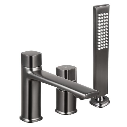 Laveo Tores, baterie pentru cada cu 3 orificii, grafit, LAV-BVT_913D