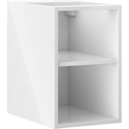 Mexen Box-A, dulap deschis cu raft 30 cm, alb lucios, 91AX2-0300-470-0-00