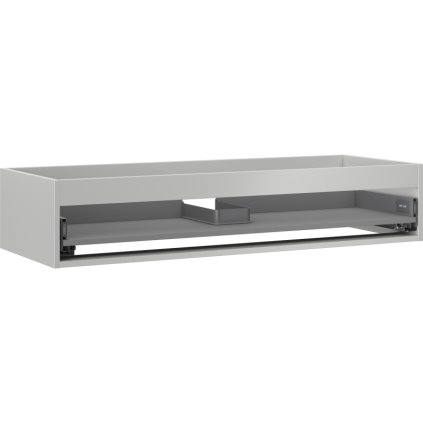 Mexen Box-A, dulap suspendat 120 cm, 1 sertar, gri mat, 91AX0-1200-235-1-62