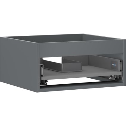 Mexen Box-A, dulap suspendat 50 cm, 1 sertar, grafit mat, 91AX0-0500-235-1-66