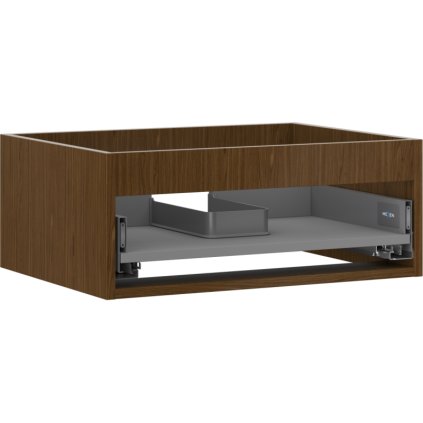 Mexen Box-A, dulap suspendat 60 cm, 1 sertar, nuc, 91AX0-0600-235-1-86