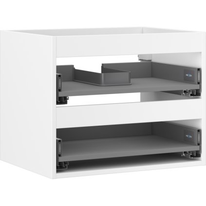 Mexen Box-A, dulap suspendat 60 cm, 2 sertare, alb mat, 91AX0-0600-470-2-01