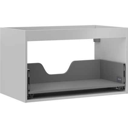Mexen Box-A, dulap suspendat 80 cm, 1 sertar, gri mat, 91AX0-0800-470-1-62