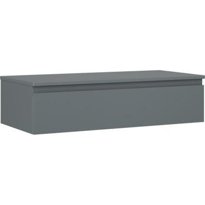 Mexen Orio, Dulap baie 100 cm cu blat, 1 sertar, grafit mat, 91A10-10023-1-BFC66