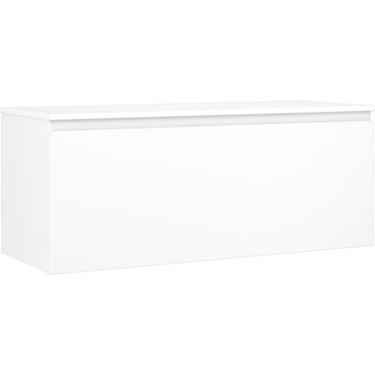 Mexen Orio, mobilier de baie 120 cm cu blat, 1 sertar, alb mat, 91A10-12047-1-BFC01