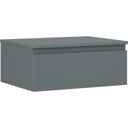 Mexen Orio, mobilier de baie 60 cm cu blat, 1 sertar, grafit mat, 91A10-06023-1-BFC66