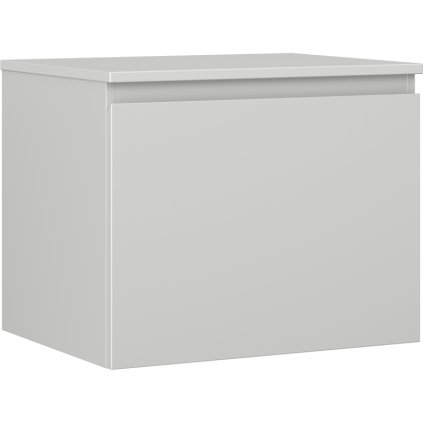 Mexen Orio, mobilier de baie 60 cm cu blat, 1 sertar, gri mat, 91A10-06047-1-BFC62