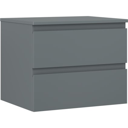 Mexen Orio, mobilier de baie 60 cm cu blat, 2 sertare, grafit mat, 91A10-06047-2-BFFC66